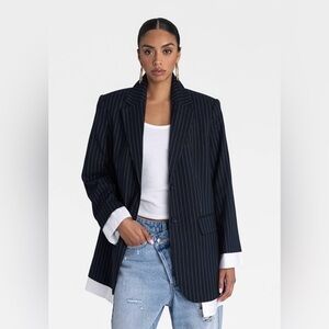 KBB by KAHLANA Women's 'The Shirt Blazer'  size XL